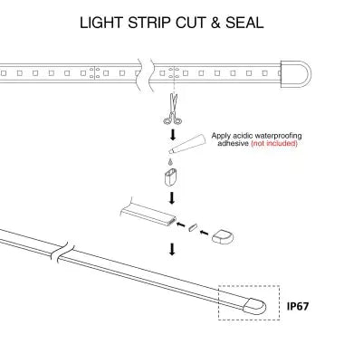 Lights in Sauna with Cut Reseal Diagram